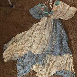 Very detailed long comfortable dress